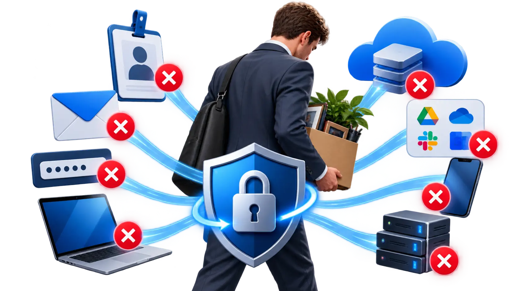 Gestión segura de cuentas y accesos cuando un empleado deja la empresa