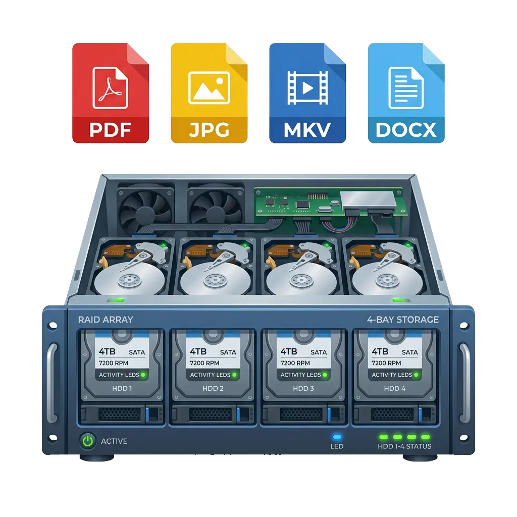 Recuperación de Datos de Sistemas RAID en Málaga